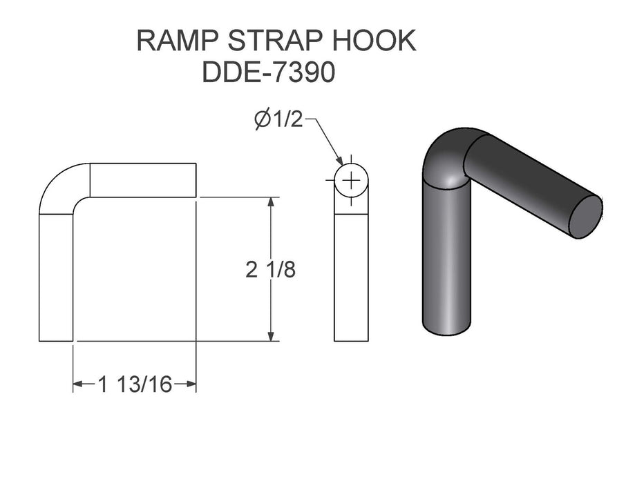 DDE-7390   (FT-12I)   RAMP STRAP HOOK