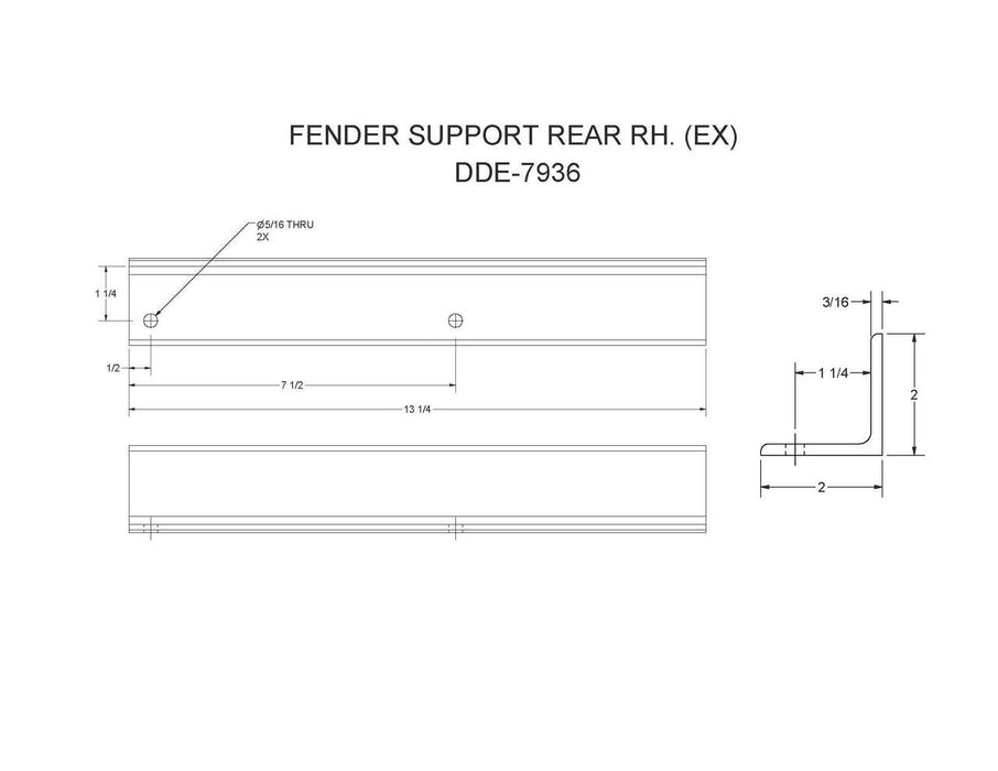 DDE-7936   (FT-12I)   FENDER SUPPORT REAR RH. (EX)