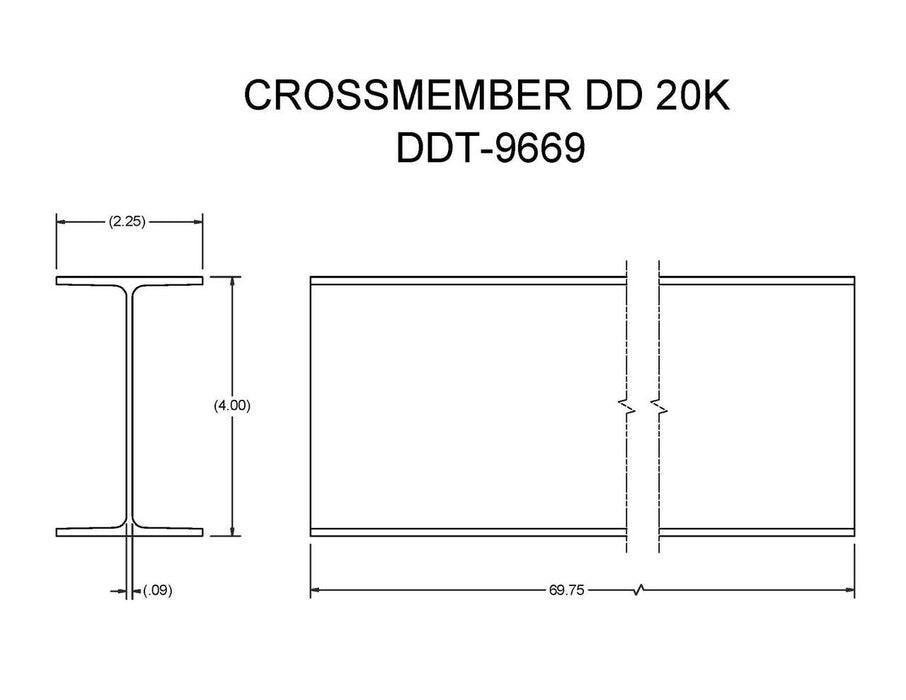 DDT-9669   (FT20IT-I)   CROSSMEMBER DD 20K