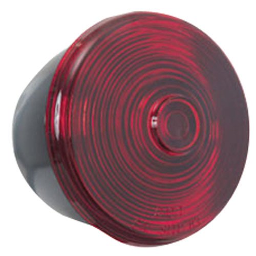 Trailer Tail Light - Stop, Turn, Tail - Incandescent - Round - Red Lens - Passenger Side (#ST-24RB)