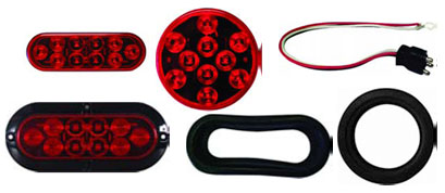 Combination LED Trailer Tail Light - Submersible - 7 Function - 14 Diodes - Driver Side (#STL-9RB)