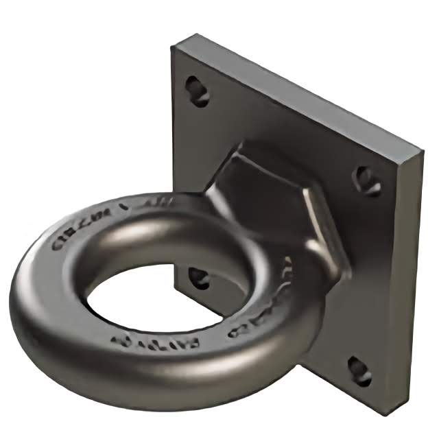 2000146 - Pintle Eye, 42K, 2.5" ID, 4 Bolt Flat Plate Mount, 5/8" Holes