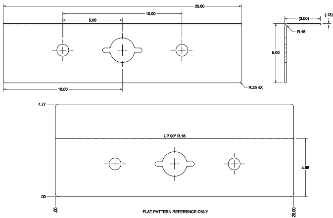 1039958 - (FT-50-3 LP) PLATE MNT GLAD HAND TOP TNG