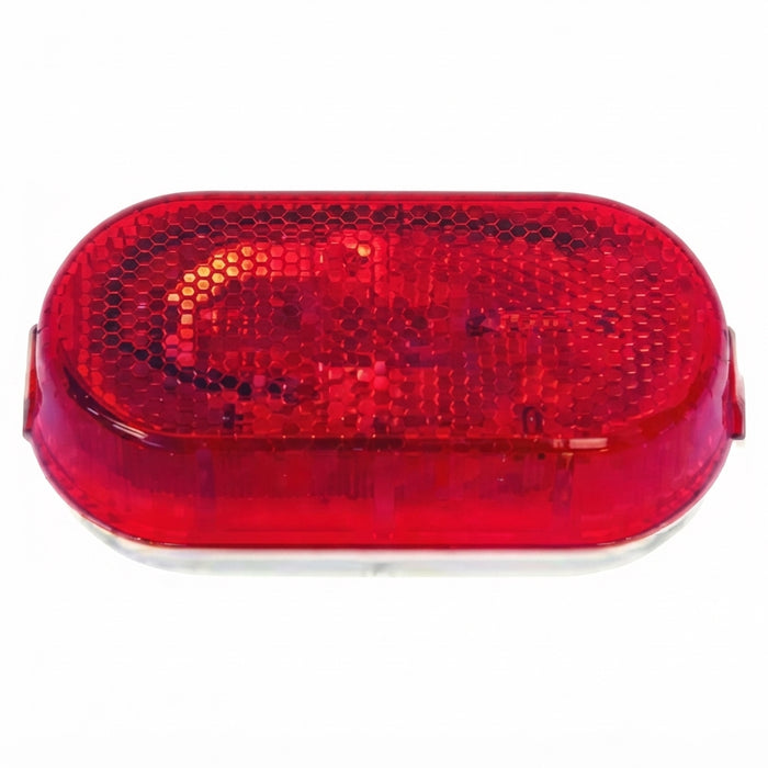 106R - Oblong Red Marker Clearance Incandescent Light Only