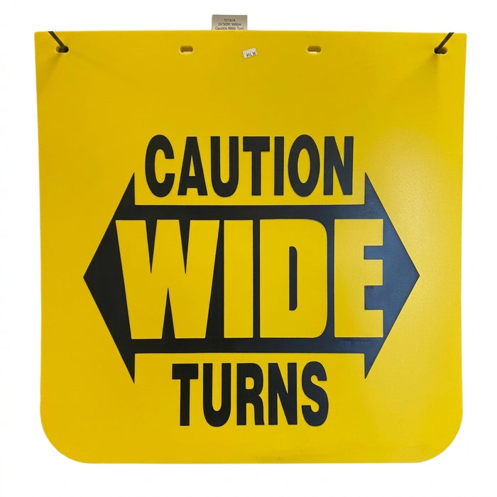 107404 - 24" x 24" Yellow Caution Mud Flap