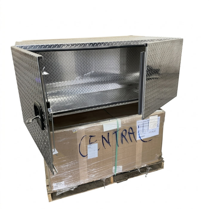 1702250 - Aluminum Diamond Plate Underbody Tool Box - Double Door