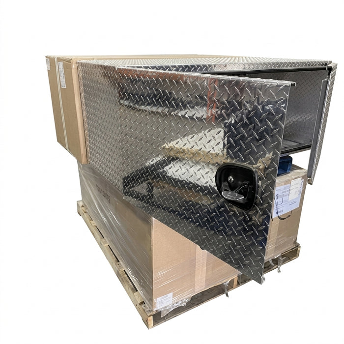 1702250 - Aluminum Diamond Plate Underbody Tool Box - Double Door