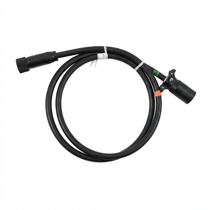 2010392 82-inch front main trailer wiring harness with 7-way RV connector, shown coiled