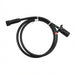 2010392 82-inch front main trailer wiring harness with 7-way RV connector, shown coiled