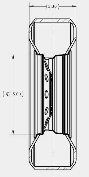 2013853 - ST225/75R15 D Rainier Trailer Tire on 15" Steel Wheel – 6 on 5.5" Bolt Pattern