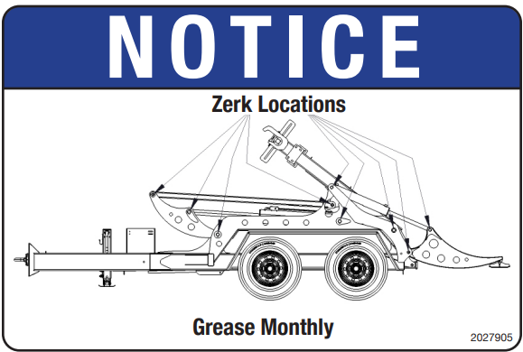 2027905 - Grease Points Tandem Axle Decal — Felling Trailers Parts Store