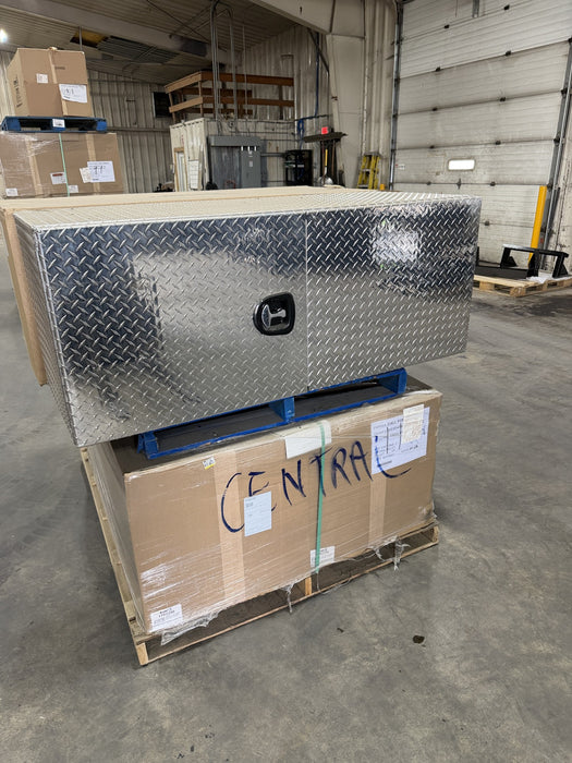 1702250 - Aluminum Diamond Plate Underbody Tool Box - Double Door