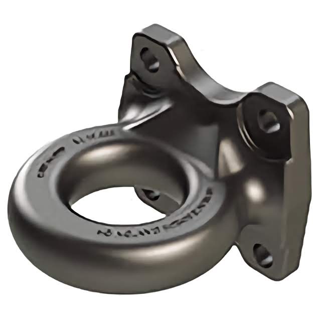 H PIN 90K WF - Pintle Eye, 90K, 3" ID, 4 Bolt Flat Plate Mount, 7/8" Holes