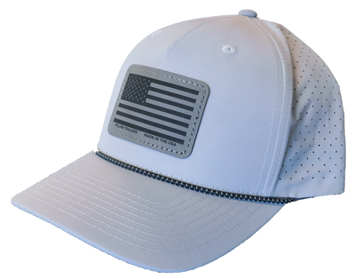Grey American Flag Hat