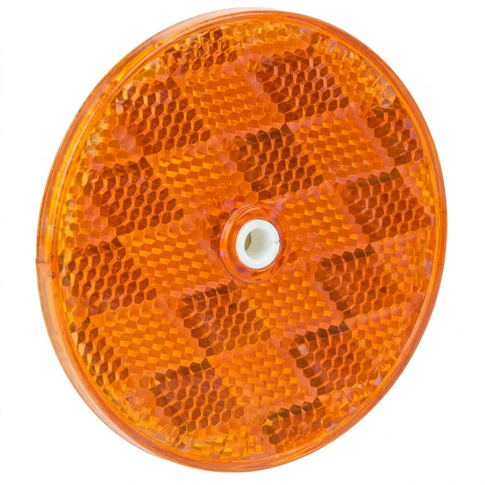 B477A - 2-3/8" Trailer Amber Round Reflector