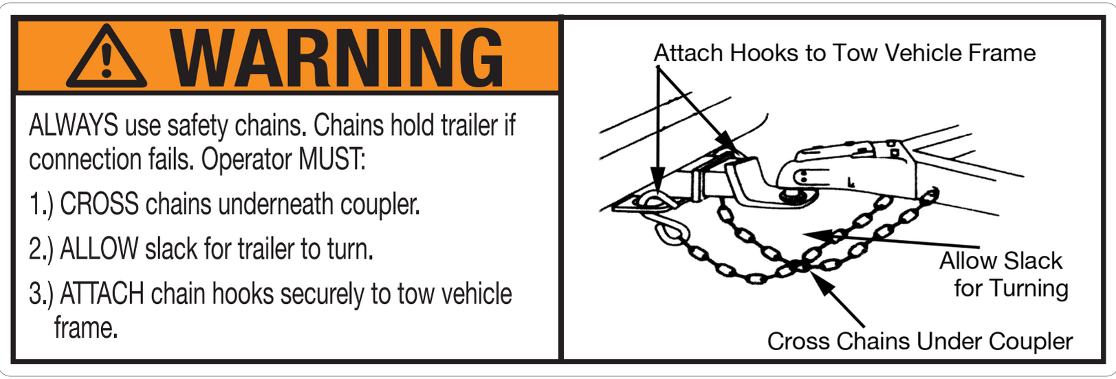 Safety/Warning Decals — Felling Trailers Parts Store