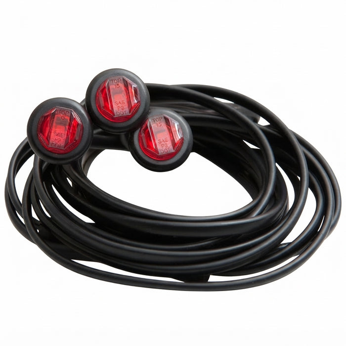 MCL-12RK3B - Red LED Waterproof Identification Light Kit