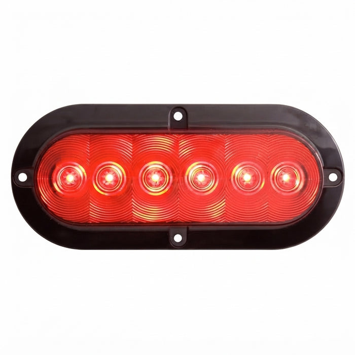 STL73RB - 6" Oval Red Fleet Light Only