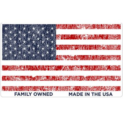 DFLAG-FAMILY OWNED - Distressed Flag Family Owned Decal