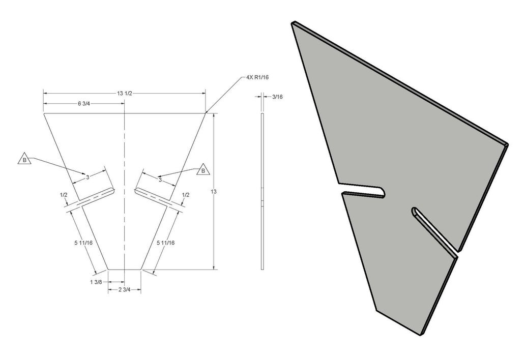001154 - FT-3/5 LOWER HITCH PLATE