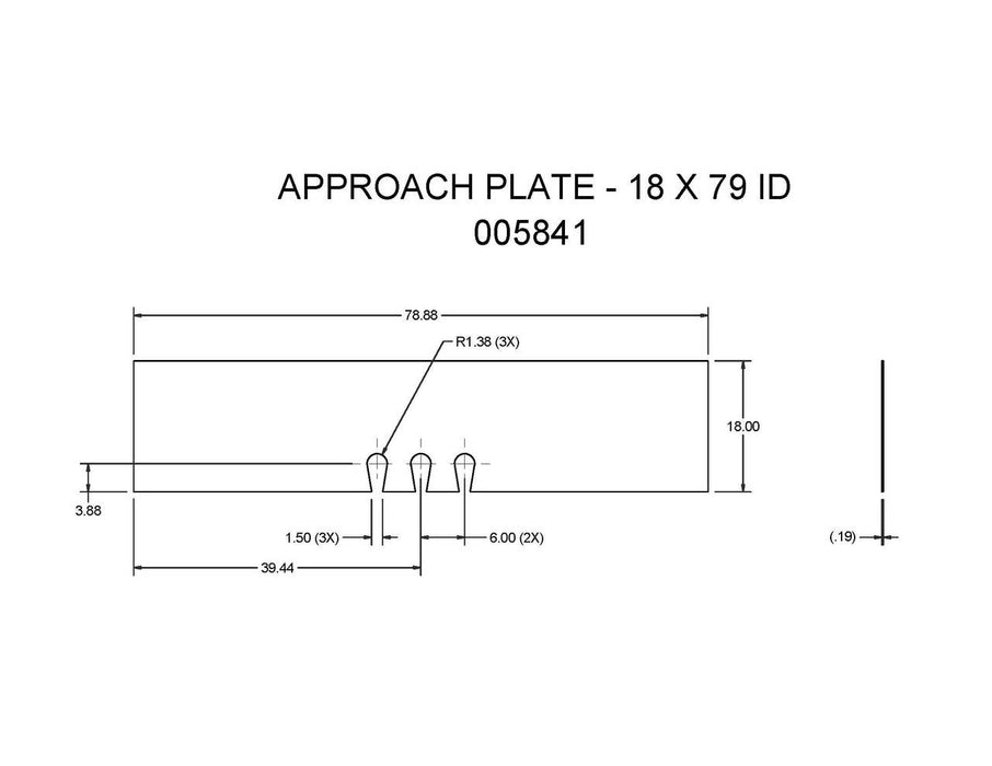 005841 - APPROACH PLATE - 18 X 79 ID