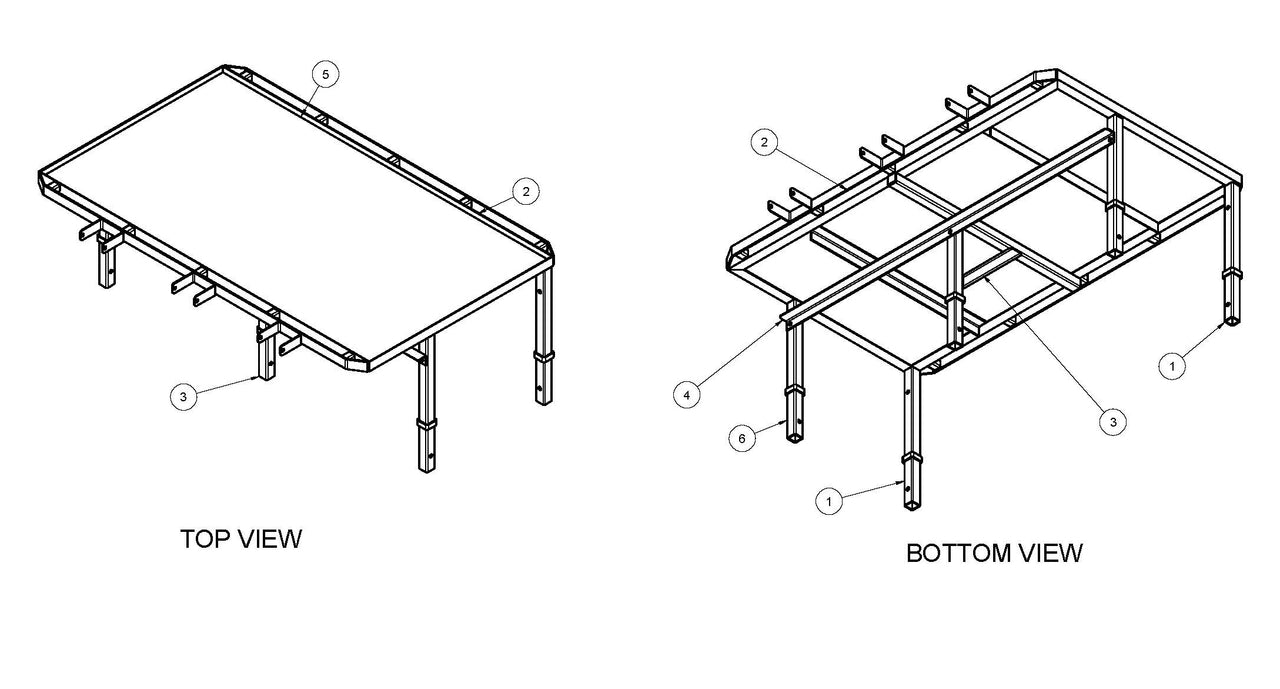 1000038 - Assembly Trencher Rack CL — Felling Trailers Parts Store