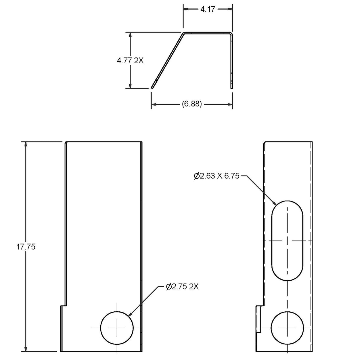 1001222 (FT6 CL) MOUNT TAIL LIGHT CL CS — Felling Trailers Parts Store