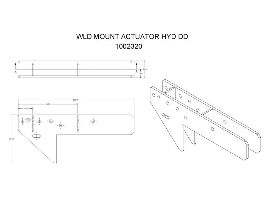 1002320   (FT10P)   WLD MOUNT ACTUATOR HYD DD
