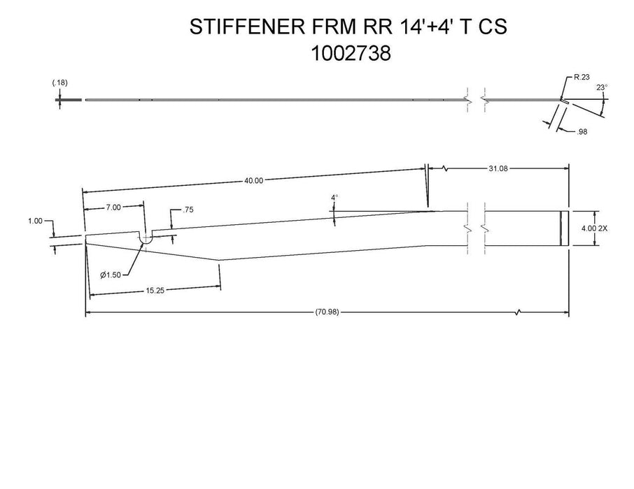 1002738 - STIFFENER FRM RR 14'+4' T CS