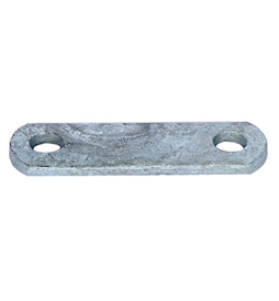 115208GALV - SHACKLE STRAP 3 1/8" GALVANIZED 1.25" WIDE, 9/16" HOLES