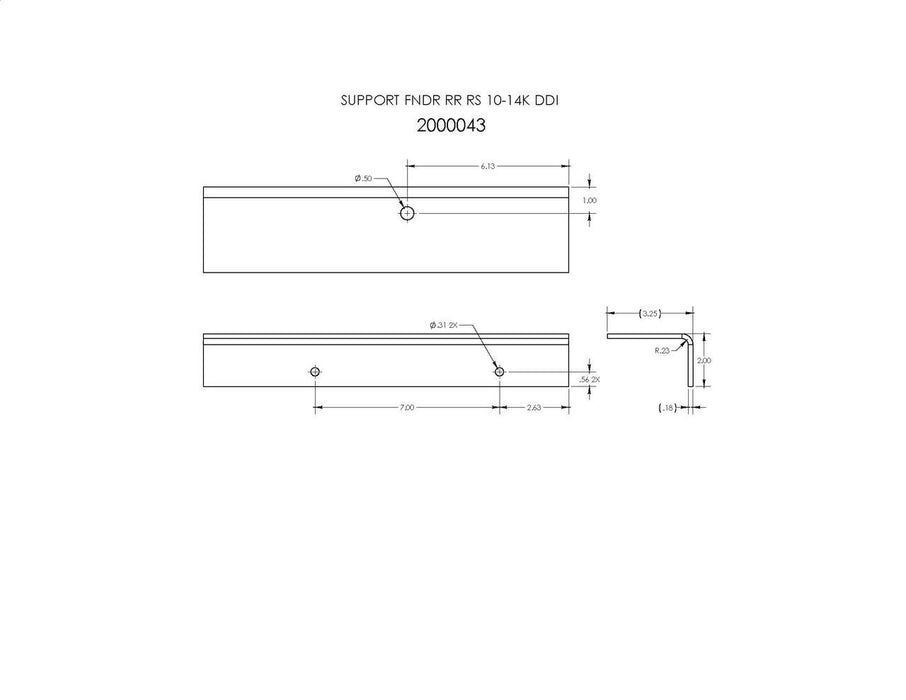 2000043   (FT-16I)   SUPPORT FNDR RR RS 10-14K DDI