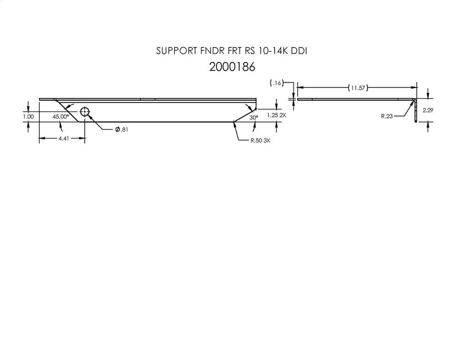 2000186   (FT-16I)   SUPPORT FNDR FRT RS 10-14K DDI