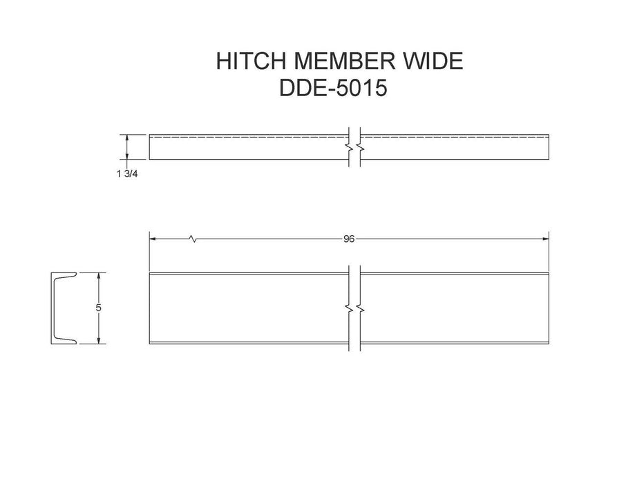 DDE-5015   (FT10P)   HITCH MEMBER WIDE