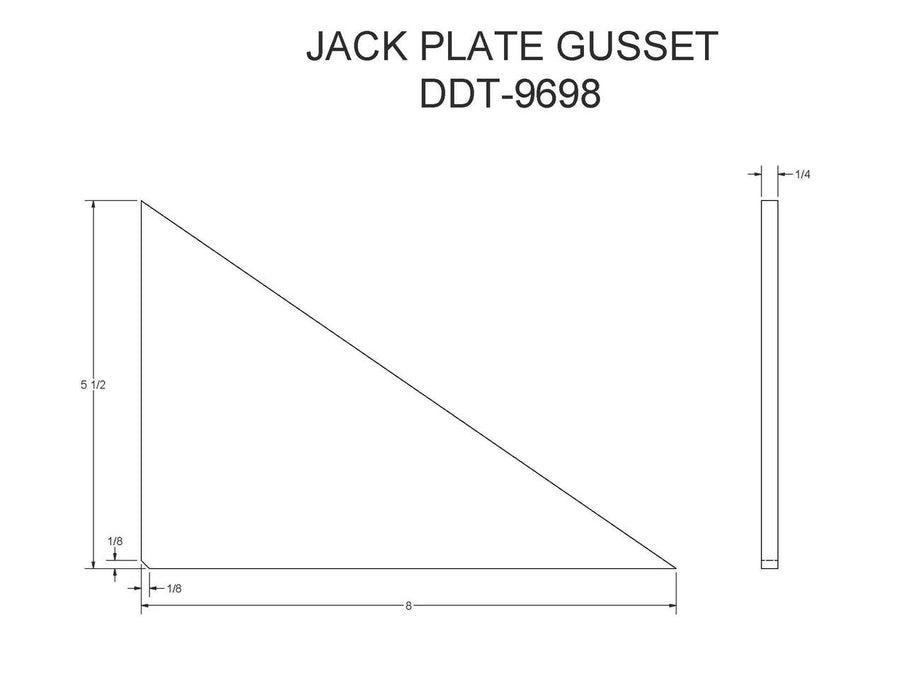 DDT-9698  (FT-10 ITI)  JACK PLATE GUSSET