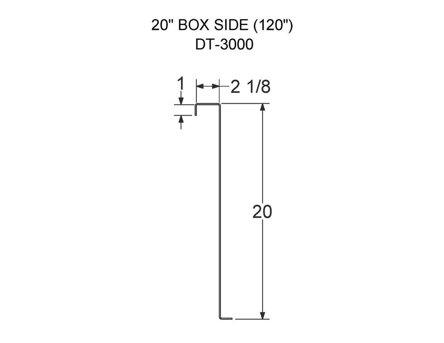 DT-3000  (FT-6 DT)  20" BOX SIDE (120")