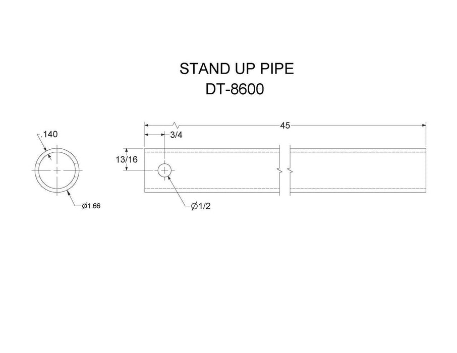 DT-8600  (FT-6 DT)  STAND UP PIPE