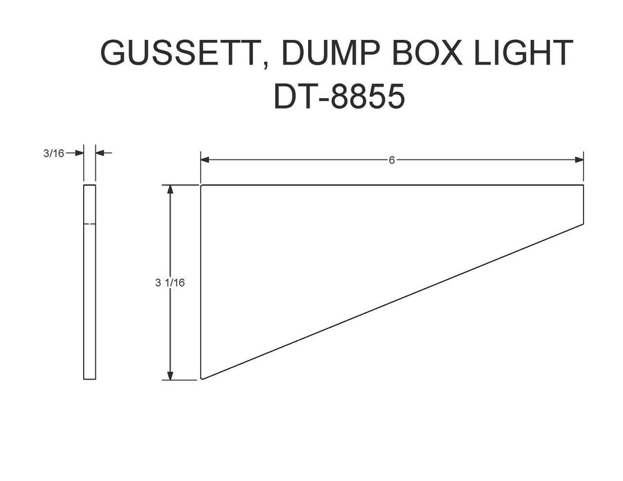 DT-8855  (FT-6 DT)  GUSSETT, DUMP BOX LIGHT