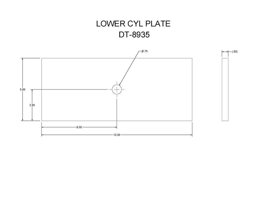 DT-8935  (FT-6 DT)  LOWER CYL PLATE