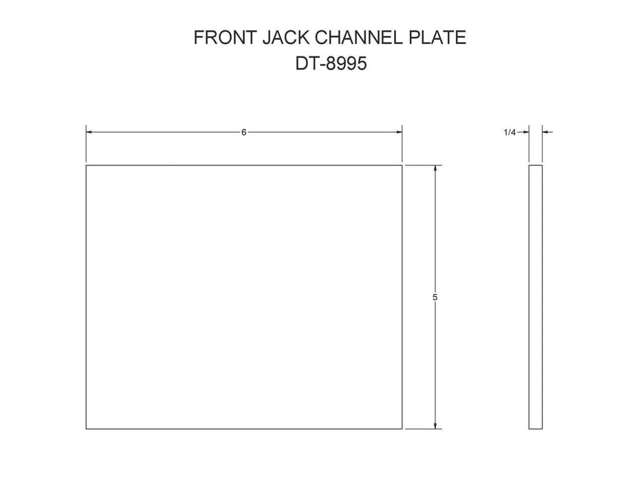 DT-8995 - FRONT JACK CHANNEL PLATE