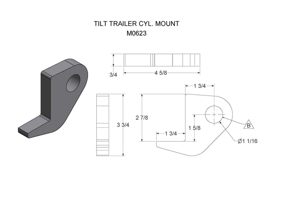 M0623  (FT-10 ITI)  TILT TRAILER CYL. MOUNT
