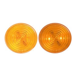 MCL-527ABK - LED CLEARANCE/MARKER AMBER 2.5" ROUND TRAILER LIGHT