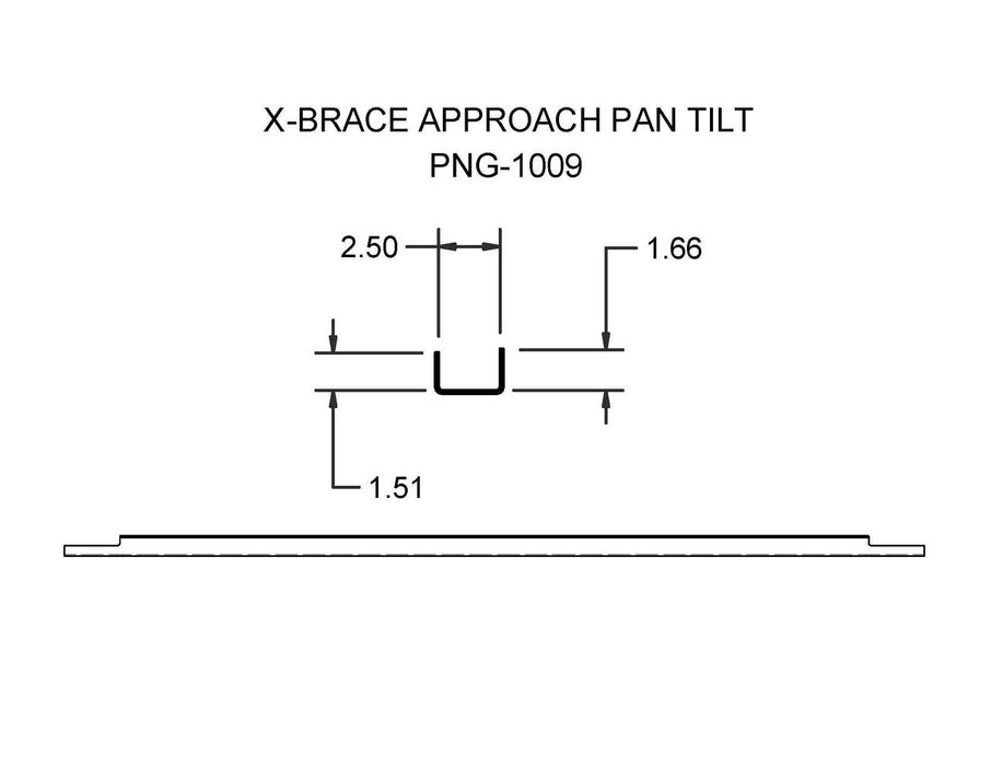 PNG-1009   (FT12T)   X-BRACE APPROACH PAN TILT