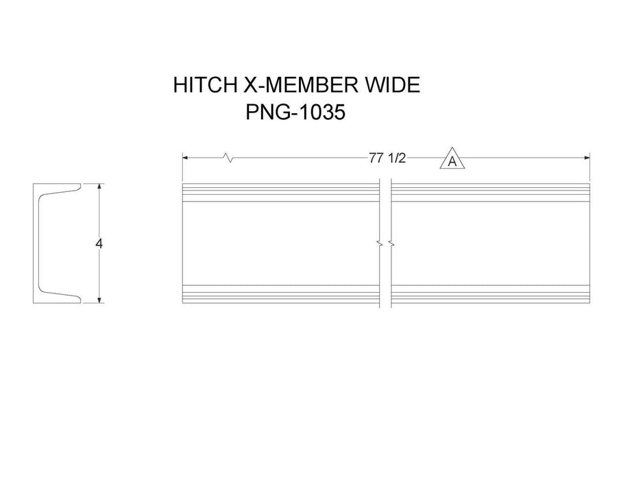 PNG-1035   (FT10P)   HITCH X-MEMBER WIDE