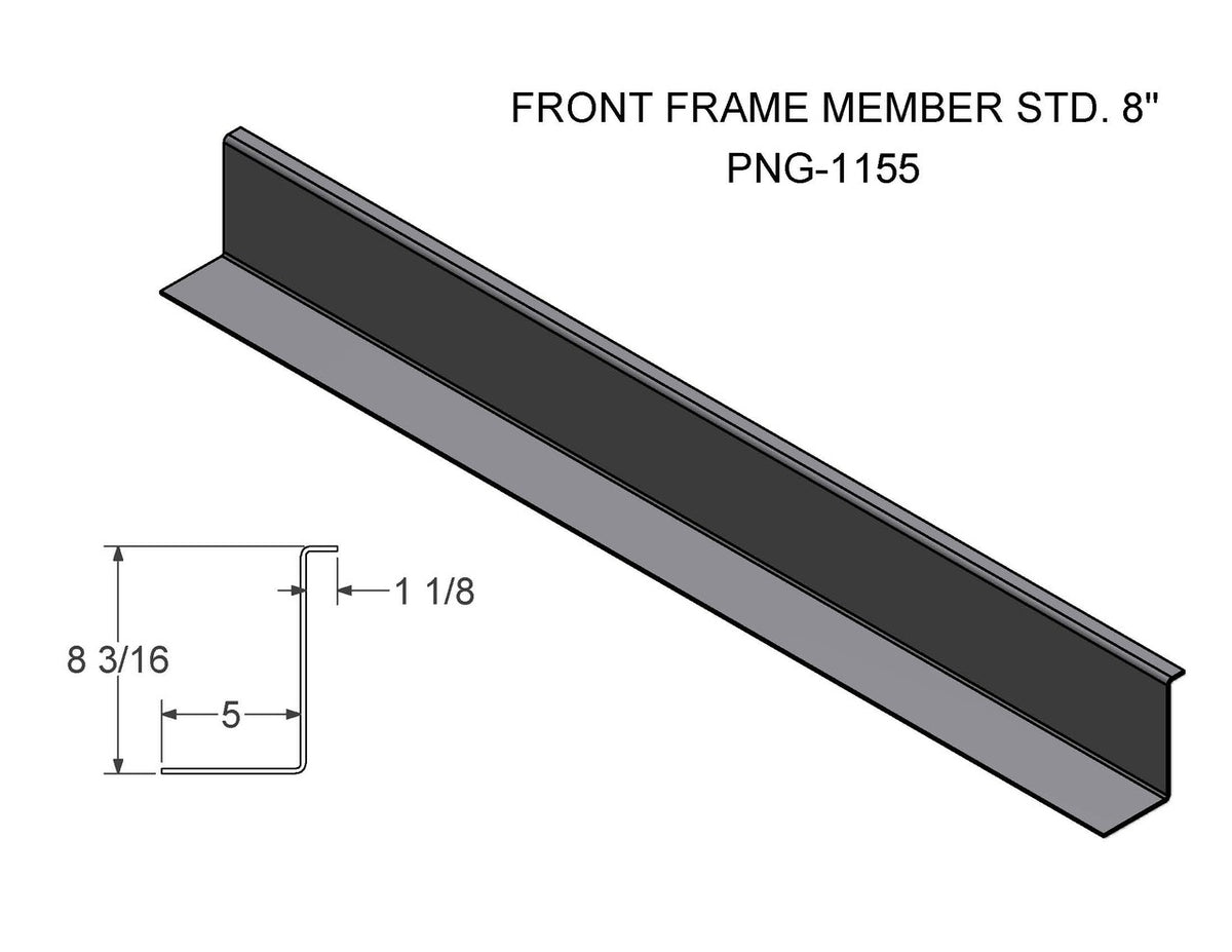 PNG1155 (FT6Tilt) FRONT FRAME MEMBER STD. 8" — Felling Trailers Parts
