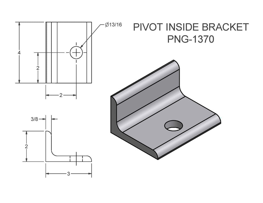 PNG-1370  (FT-6Tilt)  PIVOT INSIDE BRACKET