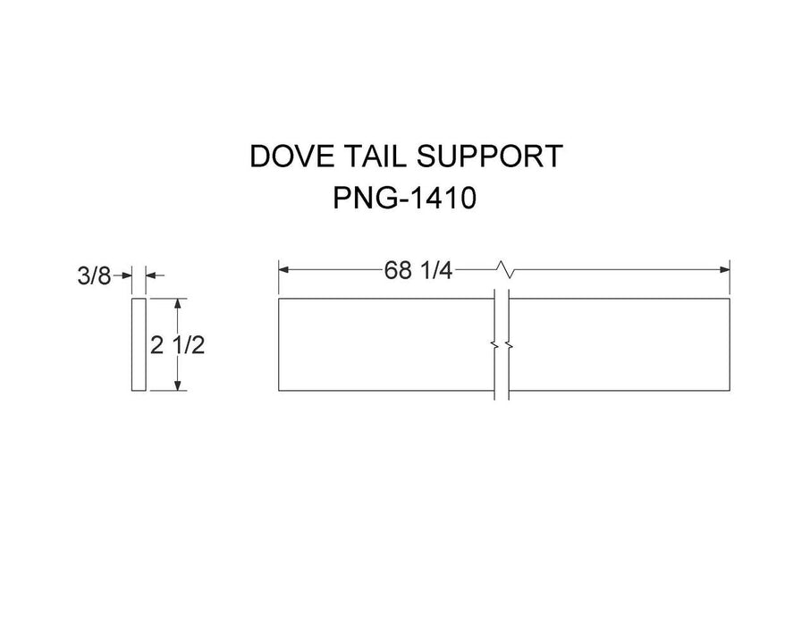 PNG-1410   (FT12T)   DOVE TAIL SUPPORT