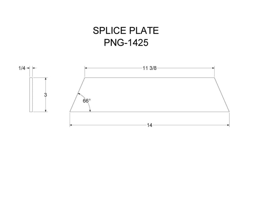 PNG-1425   (FT12T)   SPLICE PLATE