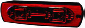 LED Combination Tail Light for Trailers over 80" Wide - Submersible - Red - Passenger Side (#STL-16RB)