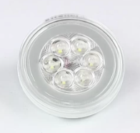 GloLight LED Backup Light for Truck or Trailer - Submersible - 21 Diodes - Round - Clear (#BUL101CB)