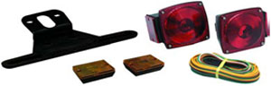 Optronics TL-27BK Under-80" Light Kit - Stop, Tail, Turn & Clearance Marker Lights with Harness (#TL-27BK)